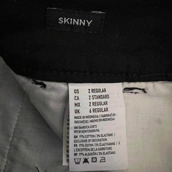 AEO black stretch skinny jean - Picture 4 of 5